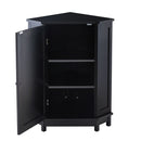 Bathroom Cabinet Triangle Corner Storage Cabinet With Adjustable Shelf Modern Style by HouseOfZazla