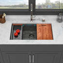 Workstation Kitchen Sink, Single Bowl Undermount by HouseOfZazla