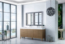 James Martin Linear 72" Double Bathroom Vanity, Whitewashed Walnut