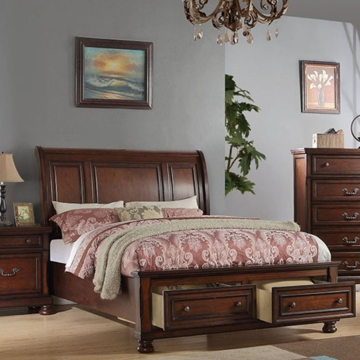 3 Piece Bedroom Set, Bed With 2 Nightstands, photo 26 of 32