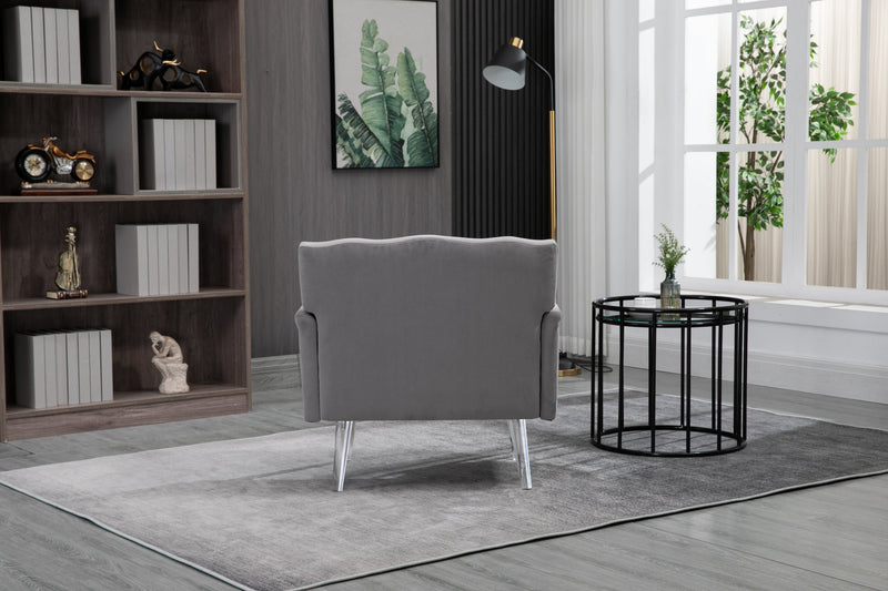 Accent Chair, Living Room Chair / leisure single sofa with acrylic feet