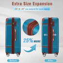 Hardshell Luggage Sets 4 Pieces 20" / 24" / 28" Luggages And Cosmetic Case Spinner Suitcase With Tsa Lock Lightweight by HouseOfZazla