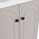 Modern Freestanding Bathroom Vanity With Soft Close Cabinet Doors by HouseOfZazla