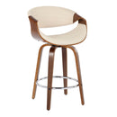 Symphony - Mid Century Modern Fixed Height Counter Stool & Swivel With Round Footrest (Set of 2) by HouseOfZazla