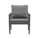 Modern Lounge Chair With Rope Accents And Cushions