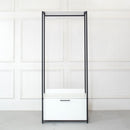 Fiona - Contemporary Wood And Metal Walk In Closet With Drawers
