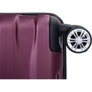 3 Piece Luggage Sets PC Lightweight & Durable Expandable Suitcase with Two Hooks, Double Spinner Wheels, TSA Lock, (21/25/29) Wine Red