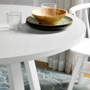Edo - 5 Piece Dining Set, Trestle Dining Table With 4 Windsor Chairs - White by HouseOfZazla