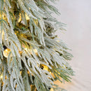 Snow Flocked Christmas Tree With LED Lights by HouseOfZazla