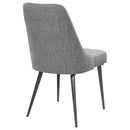 Side Chairs Upholstered With Tapered Legs (Set of 2) - Gray by HouseOfZazla