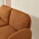 Loveseat Sofa Small Couch For Living Room, Sherpa Fabric Upholstered Loveseat Sofa Couch, Small Loveseat Sofa For Apartment, Bedroom