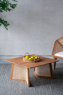 Teak Coffee Table - Natural Wood / Brown by Unique Piece Furniture