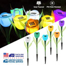 6 Pcs Solar Garden Tulip Flower Light Outdoor Solar Pathway light IP54 Water-resistant Landscape Lights for Lawn Patio Yard Garden Walkway Decoration by LJGDeals