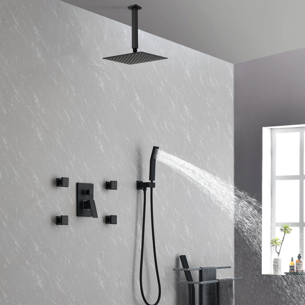 10-Inch Matte Shower System, photo 2 of 2