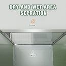 Aluminum Frame Double Sliding Shower Door (56-60"x70")