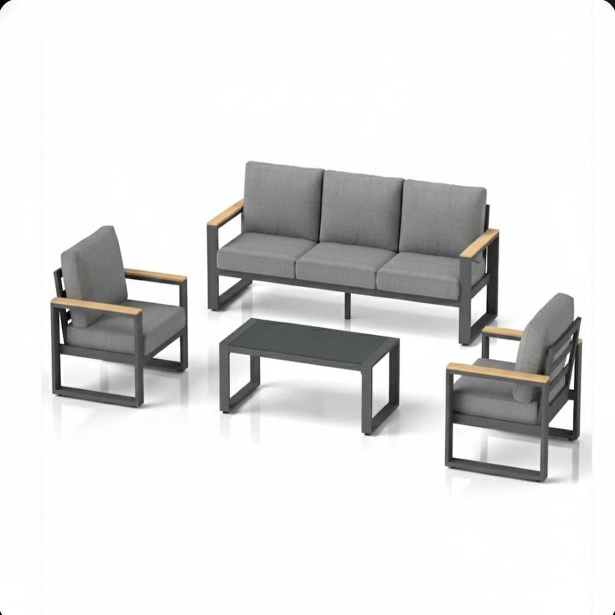 Modern Outdoor Sofa Set With Coffee Table, photo 8 of 40