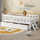 Platform Bed With Guardrail And 2 Drawers by HouseOfZazla