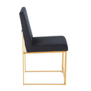 Fuji - Contemporary Stylish Frame, High Back Dining Chair (Set of 2)