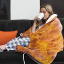 Electric Heated Flannel Throw Blanket 59x50in with 6 Heat Settings