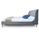 Upholstered Bed With Curved Headboard by HouseOfZazla