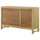 Ashton - 3 Door Accent Cabinet - Natural by HouseOfZazla