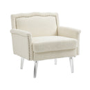 Accent Chair, Living Room Chair / leisure single sofa with acrylic feet