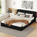 Upholstered Platform Bed With Headboard by Unique Piece Furniture