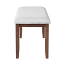6 Piece Extendable Dining Table Set, Wood Table With Removable Leaf, 4 Upholstered Chairs And Bench - Cherry by HouseOfZazla