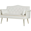 CREAM WHITE 2 SEATER SOFA