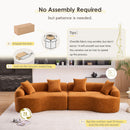 4 Seater Sofa With Fabric, 30D, 60 Hardness Full Sponge, 4 Pillow For Living Room, Home Furniture Sleeper Sectional Sofa For Apartment by Unique Piece Furniture