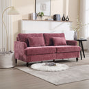 Mid Century Modern Fabric Loveseat Sofa, 2 Seat Upholstered Couch