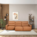Grant - Triple Power Convertible Sofa - Cognac by HouseOfZazla