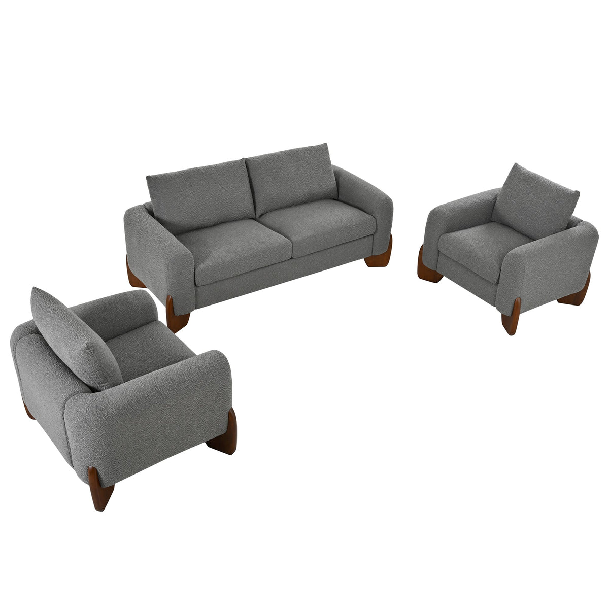 U_Style Modern 3-Piece Living Room Sofa Set, photo 10 of 10