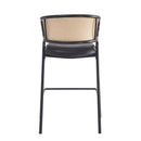 Ethan Indoor Metal Upholstered Barstool Set of 2