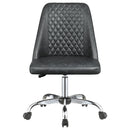 Adjustable Desk Chair With Diamond Tufted Backrest Base - Gray by HouseOfZazla
