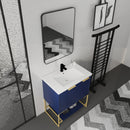 30 Inch Freestanding Bathroom Vanity With Resin Basin,30x18(BVA 01130NB-1)