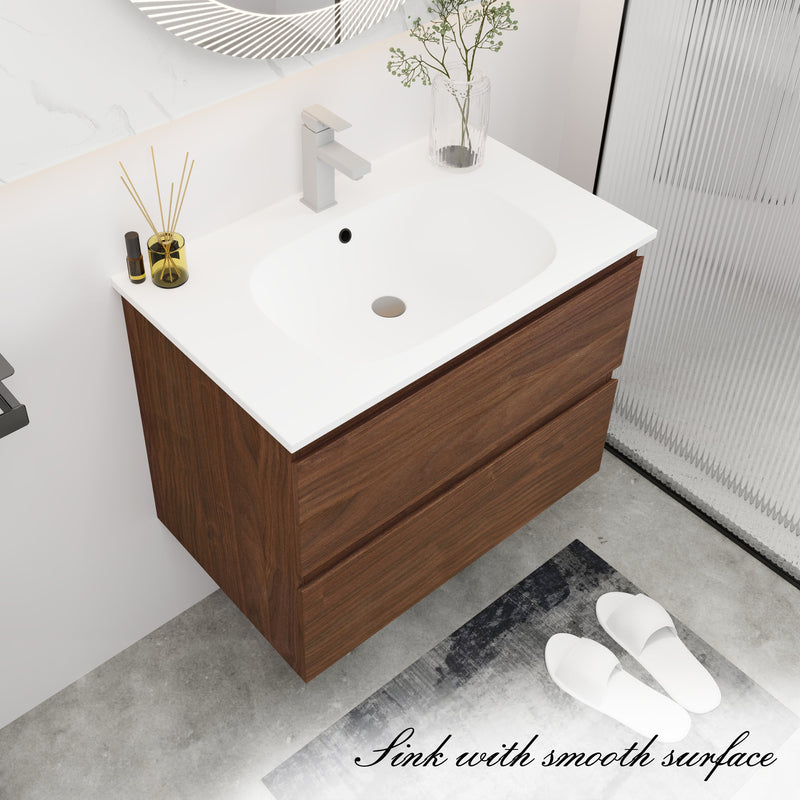 30" Bathroom Vanity With Gel Basin Top (G-BNO)