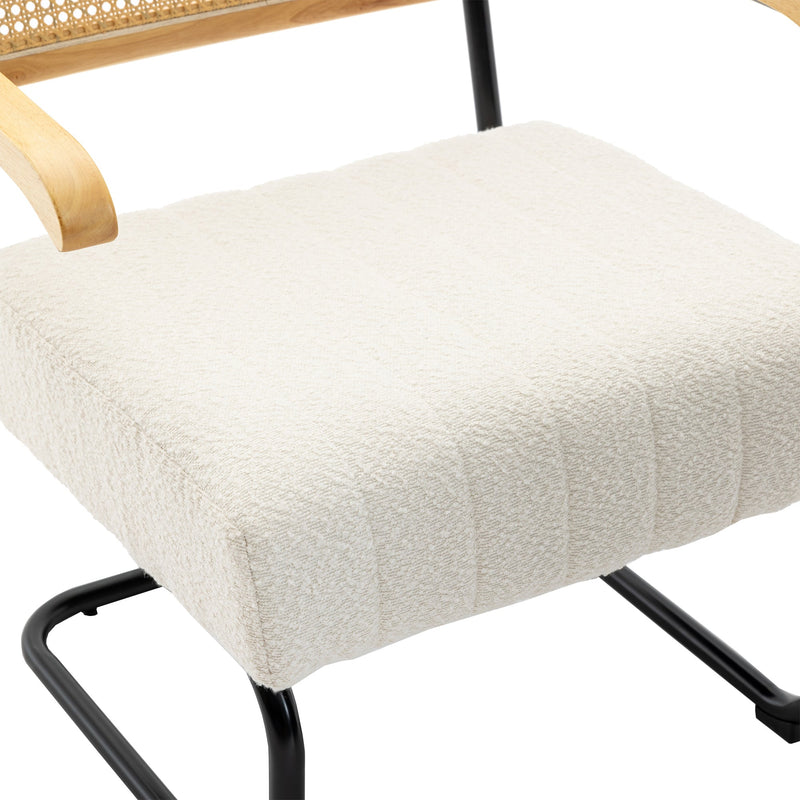 Accent Chair - Modern Industrial Slant Armchair with Metal Frame - Premium High Density Soft Single chair for Living Room Bedroom