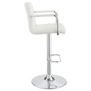 Letitia - Adjustable Height Bar Stool - White by HouseOfZazla