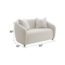 Etienne - Loveseat With 3 Pillows - Beige by Unique Piece Furniture