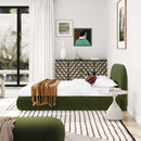 Archie Puffy Grounded - Upholstered Platform Bed by HouseOfZazla