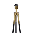 Sway - Floor Lamp With On / Off Switch Triple Legs Shade - Black / Gold / White by HouseOfZazla