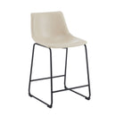 Vintage Style Armless Industrial Counter Stool Set of 2