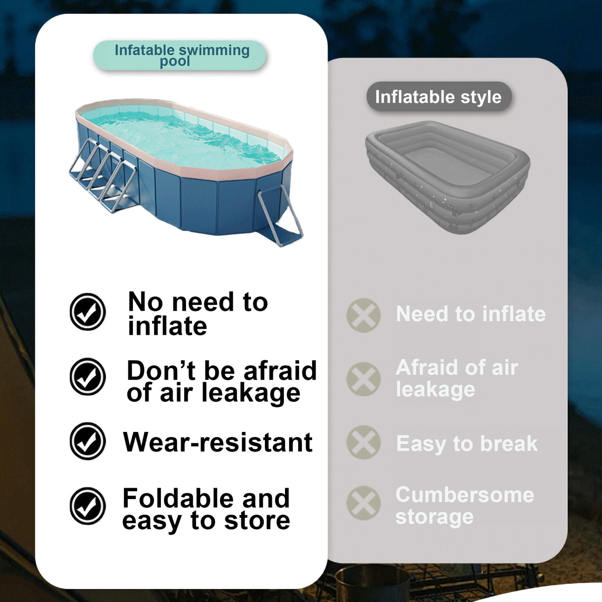 1.8m PVC Folding Pool, photo 5 of 10