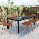 7 Piece Dining Set With Stackable Chairs by HouseOfZazla