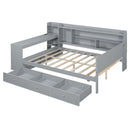Daybed With 3 Drawers USB Ports And Desk