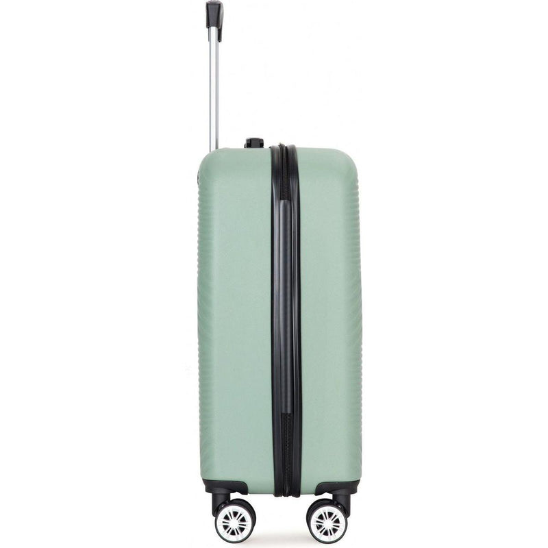 2Piece Luggage Sets ABS Lightweight Suitcase, Spinner Wheels, (20/14) OLIVE GREEN