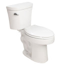 Gloss 2 Piece Toilet With 1.28 Gpf Tornado Flush, Rimless Bowl, Soft Closing Seat - Gloss White by HouseOfZazla