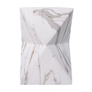 Modern Geometric MGO Side Table - Hourglass Accent Table