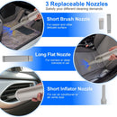 Cordless Handheld Car Vacuum Cleaner 16kPa Powerful Suction with 2 Speeds Filtration LED SOS Light Rechargeable Lightweight Portable Vacuum Cleaner fo